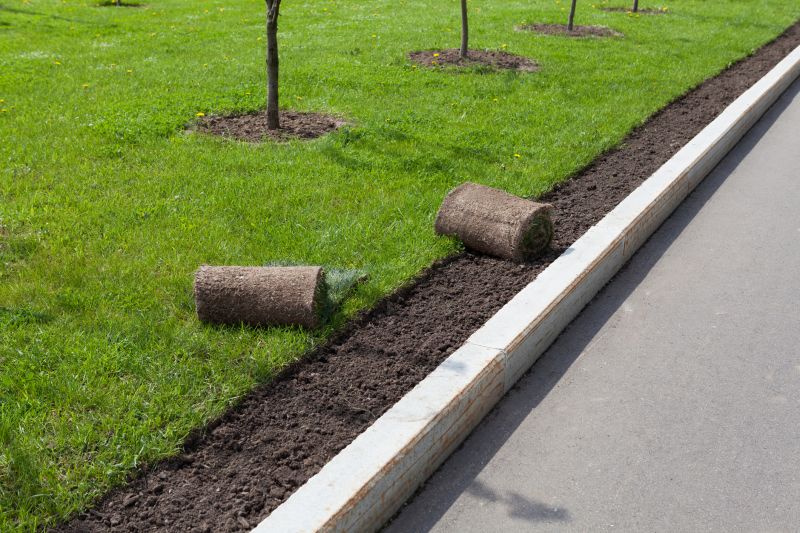 Lawn Curbing Installation detail